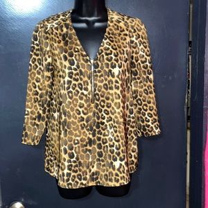 Express leopard print blouse. Sz XS.
